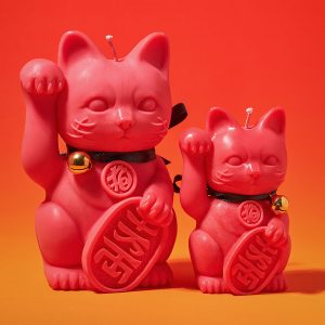 Świeca Maneki Neko Czerwona swieca-maneki-neko-czerwona-2